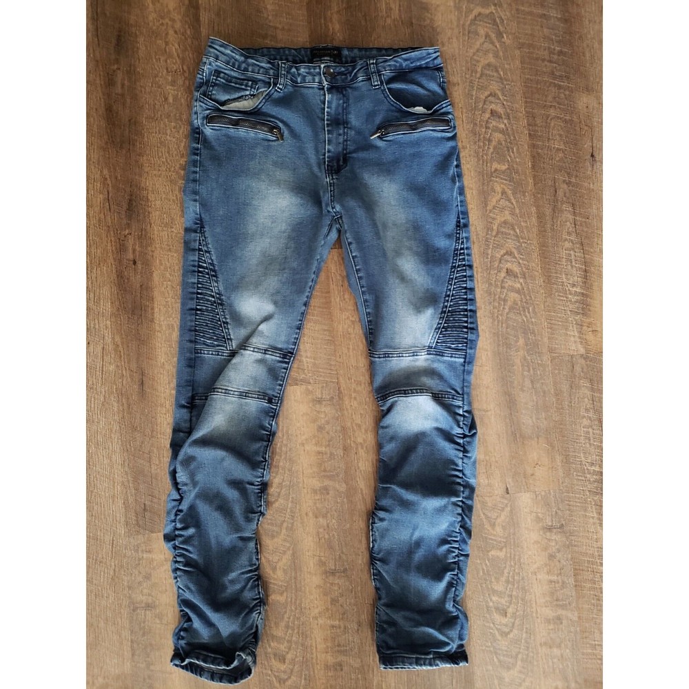 Womens American Bazi Sz L Skinny Med Wash Jeans